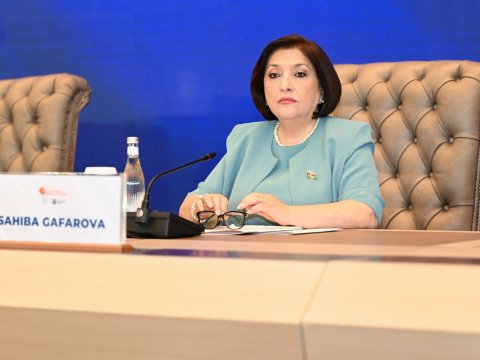 Sahibə Qafarova Qadın Parlament Sədrlərinin Sammitində - FOTOLAR
