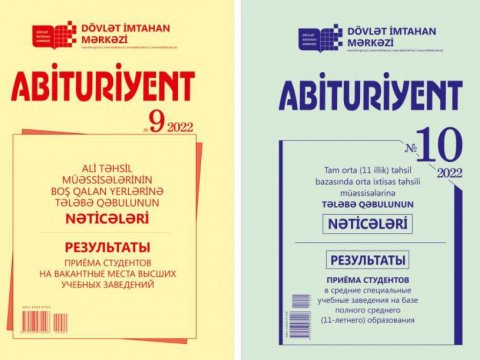 “Abituriyent”in yeni nömrələri nəşr olunub