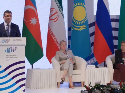 Azərbaycan nümayəndə heyəti Xəzər Media Forumunda