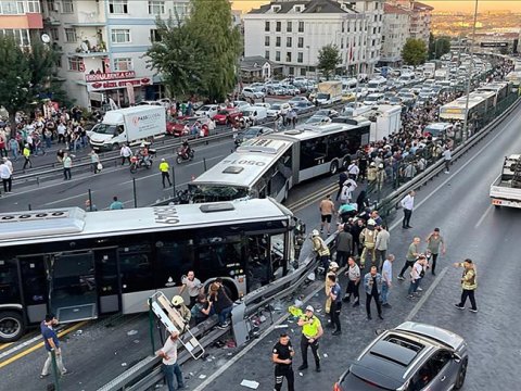 İstanbulda ağır qəza: Yaralı sayı 100-ə çatdı - YENİLƏNİB 