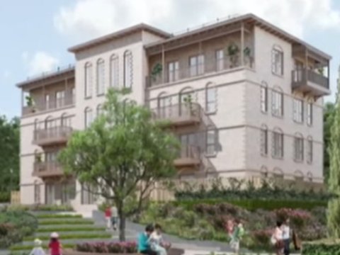 Şuşada yaşayış binaları belə olacaq - FOTOLAR