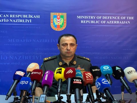 Müdafiə Nazirliyi brifinq keçirdi - VİDEO
