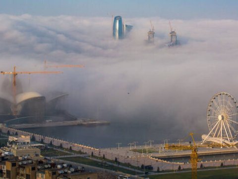 Havada toz dumanı müşahidə edilir