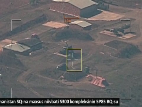 Düşmənin texnika və mövqelərinin məhv edilmə anı - VİDEO