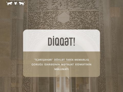 “İçərişəhər”də bir sıra tədbirlər ləğv edilib