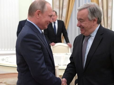 Putin BMT Baş katibi ilə danışıqlar apardı