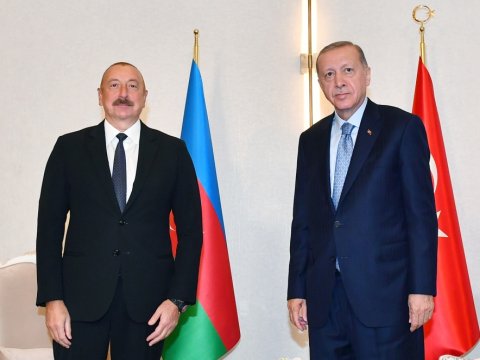 İlham Əliyev Səmərqənddə Ərdoğanla görüşüb - YENİLƏNİB