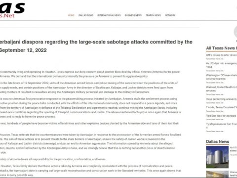 ABŞ mediası Ermənistanın hərbi təxribatından yazıb