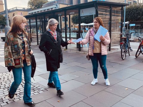 İsveçdə Ermənistanı ifşa edən aksiya keçirilib - FOTO