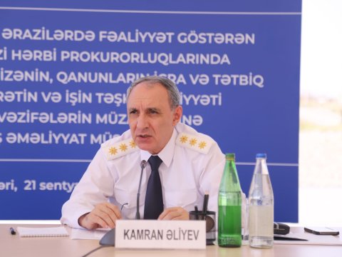 Baş prokuror Ağdamda əməliyyat müşavirəsi keçirir - FOTO