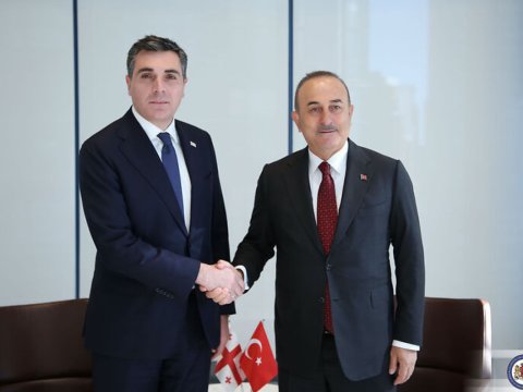 Çavuşoğlu gürcü həmkarı ilə görüşüb