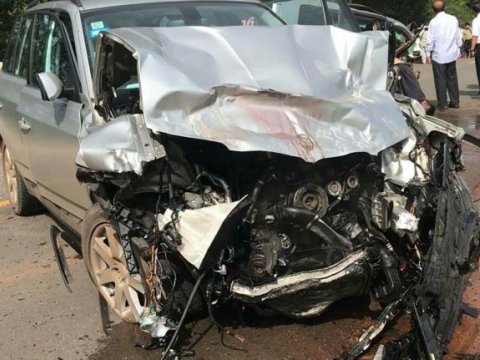 Kürdəmirdə avtomobillər toqquşdu - Yaralılar var