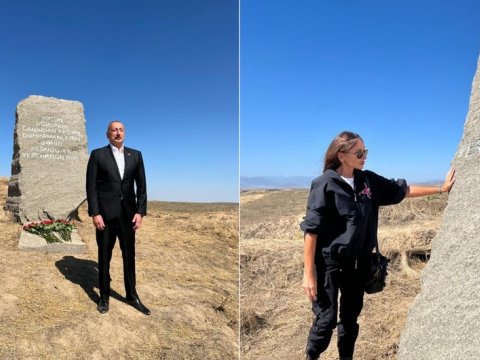 Prezident və birinci xanım Füzulidə - FOTO