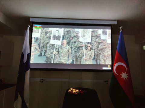 Helsinki Azərbaycan Evində şəhidlər yad edilib