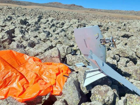 Laçında Ermənistanın PUA-sı ələ keçirildi - VİDEO