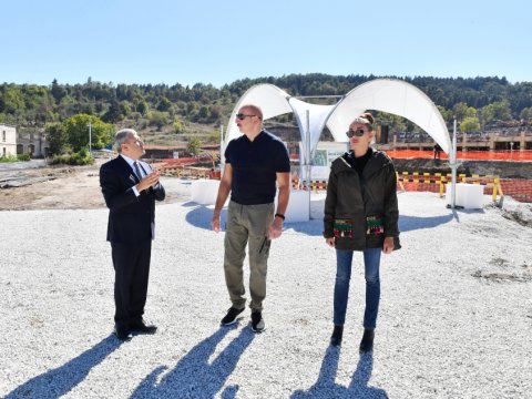 Prezidentlə xanımı Şuşada görülən işlərlə tanış oldular - FOTOLAR