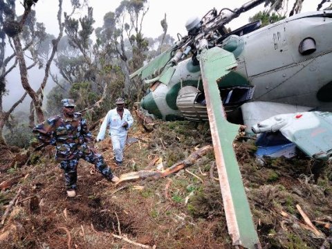 Afrikada helikopter qəzası - 22 nəfər öldü 