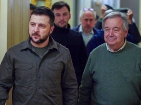 Zelenski Quterreşlə Zaporojyedəki vəziyyəti müzakirə etdi 