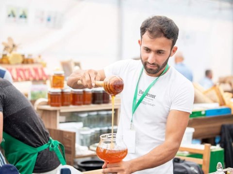 Bakıdakı bal yarmarkasından FOTOLAR