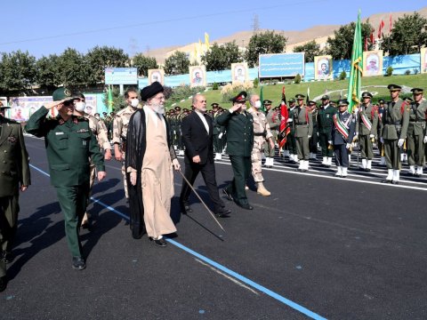 Öldüyü deyilən Xamenei açılışda - FOTO