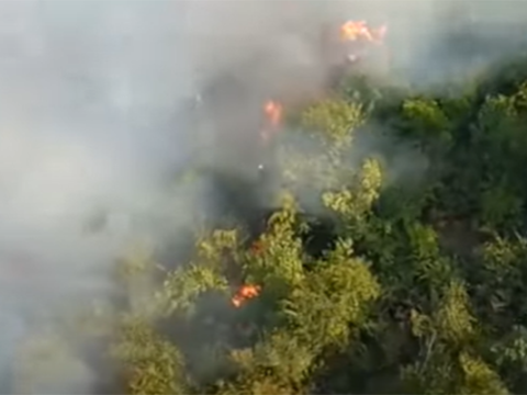 Ermənilər Xocalıda yanğın törətdi 