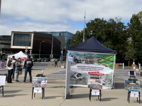 BMT-nin Cenevrədəki ofisi önündə sərgi-aksiya təşkil edilib