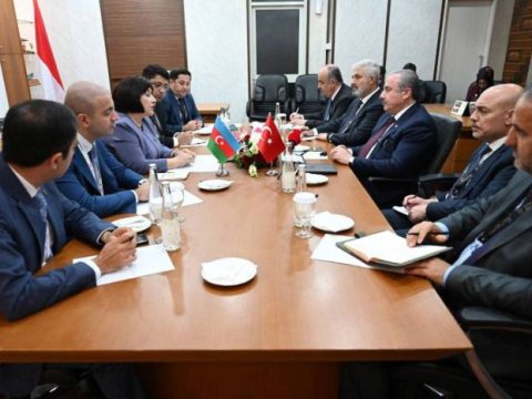 Sahibə Qafarova Mustafa Şentopla görüşüb - YENİLƏNİB