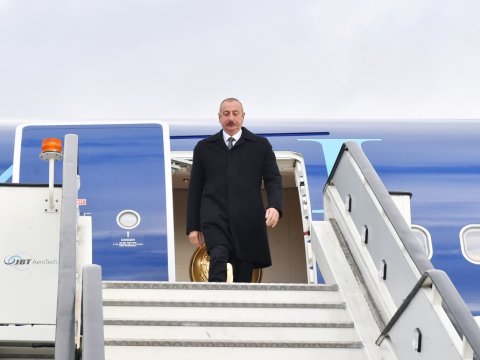 İlham Əliyev Rusiyaya GETDİ - FOTO