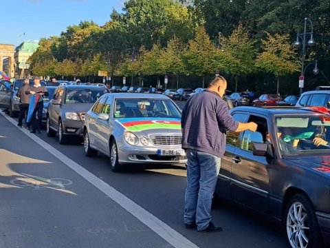 Berlində Ermənistanın hərbi cinayətlərinə etiraz edildi