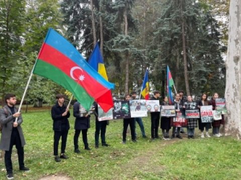 Moldovada Ermənistanın təcavüzünə etiraz edildi 