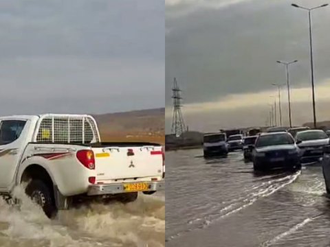 Magistral kəmərdə qəza - Bakı-Qazax yolunu su basdı -  VİDEO