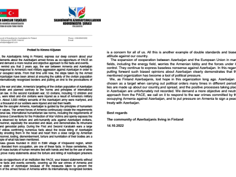 Soydaşlarımız AŞPA-nın həmməruzəçilərinə çağırış edib