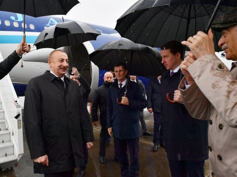 İlham Əliyev Soçiyə GETDİ