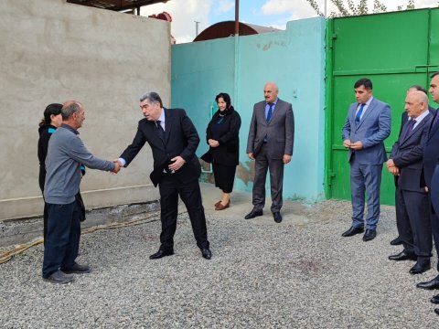 Hacıqabulda şəhid ailələri ziyarət edildi - FOTOLAR