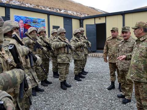 Zakir Həsənov Ermənistanla sərhəddə - Hərbçilərə tapşırıqlar verdi