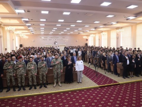BSU-da Zəfər Gününə həsr olunmuş tədbir keçirilib - FOTOLAR