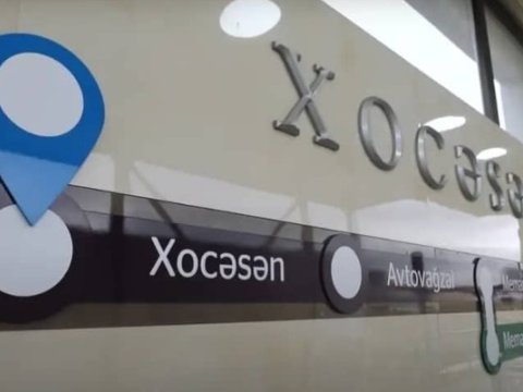 Yeni metro stansiyasından ilk görüntülər