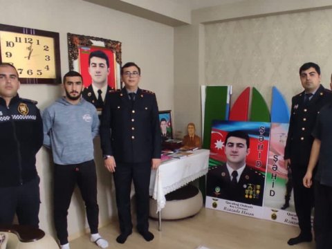Zəngilan polisi şəhid ailələrinə baş çəkdi