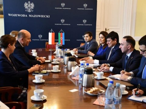 Fuad Muradov qubernatorla görüşdü - FOTO