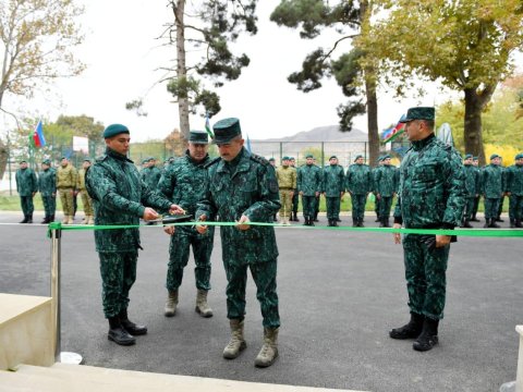Cəbrayılda hərbi xəstəxana və yaşayış kompleksi istifadəyə verildi - FOTOLAR