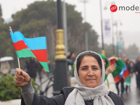 Zəfər yürüşündən FOTOREPORTAJ