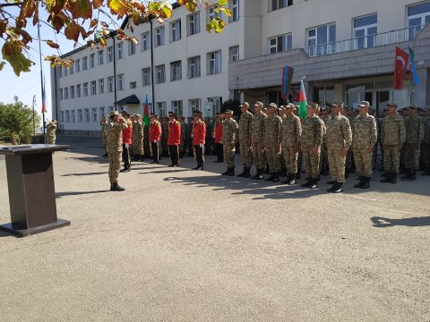 Şuşada hərbçilərin yürüşü keçirilib