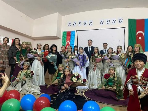 Tbilisidə Zəfər Günü belə qeyd edilib - FOTOLAR