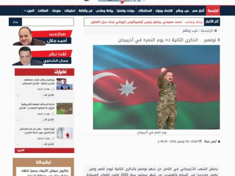 Ərəb mətbuatı Zəfər Gününə geniş yer ayırdı