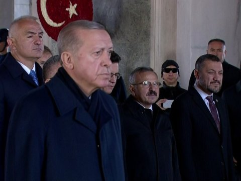 Ərdoğan Atatürkün məzarını ziyarət etdi - FOTO