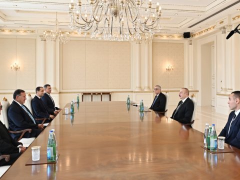 İlham Əliyev Spiros Kapralosu qəbul edib