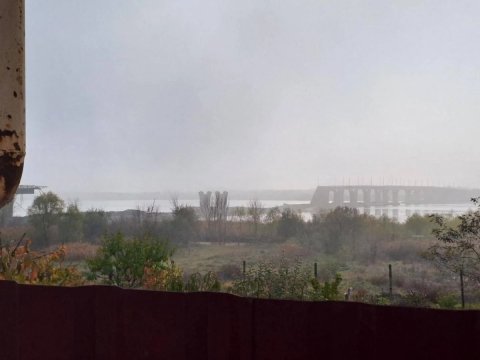 Xersonda körpü partladıldı - FOTO