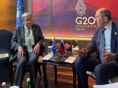 Lavrov BMT rəhbəri ilə danışıqlar apardı