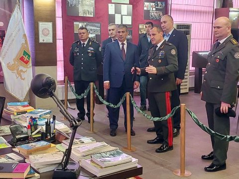 Azərbaycan və Gürcüstan arasında hərbi təhsil müzakirəsi - FOTOLAR