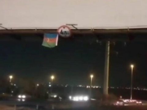 Heydərabadda Azərbaycan bayrağı dalğalanır - VİDEO